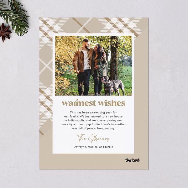 Sweet Holiday Holiday Cards Pure White Signature Blank Portrait Standard