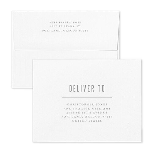 Painted Mountains Thank You Card Envelopes Blue Eucalyptus Return Address Signature Standard