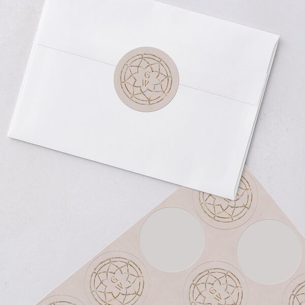 Fairytale Garden Wedding Stickers Sage Circle