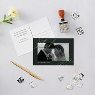 Classic Joyful Greeting Thank You Postcards Hunter Green
