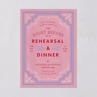 Cinematic Rehearsal Dinner Invitations Lily Signature Blank Standard
