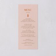 Beach Party Menus Pink Cotton Signature
