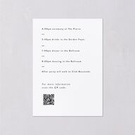 Simple Editorial Photo Wedding Enclosure Cards Pure White Signature