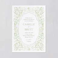 Porcelain Blue Floral Watercolor Wedding Invitations Moss Signature Blank No Standard