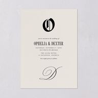 Til Death Gothic Photo Wedding Invitations Sand Signature Blank No Standard
