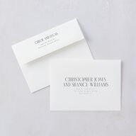 Sparkling Night Save the Date Cards Dark Green Signature smooth Blank No Standard