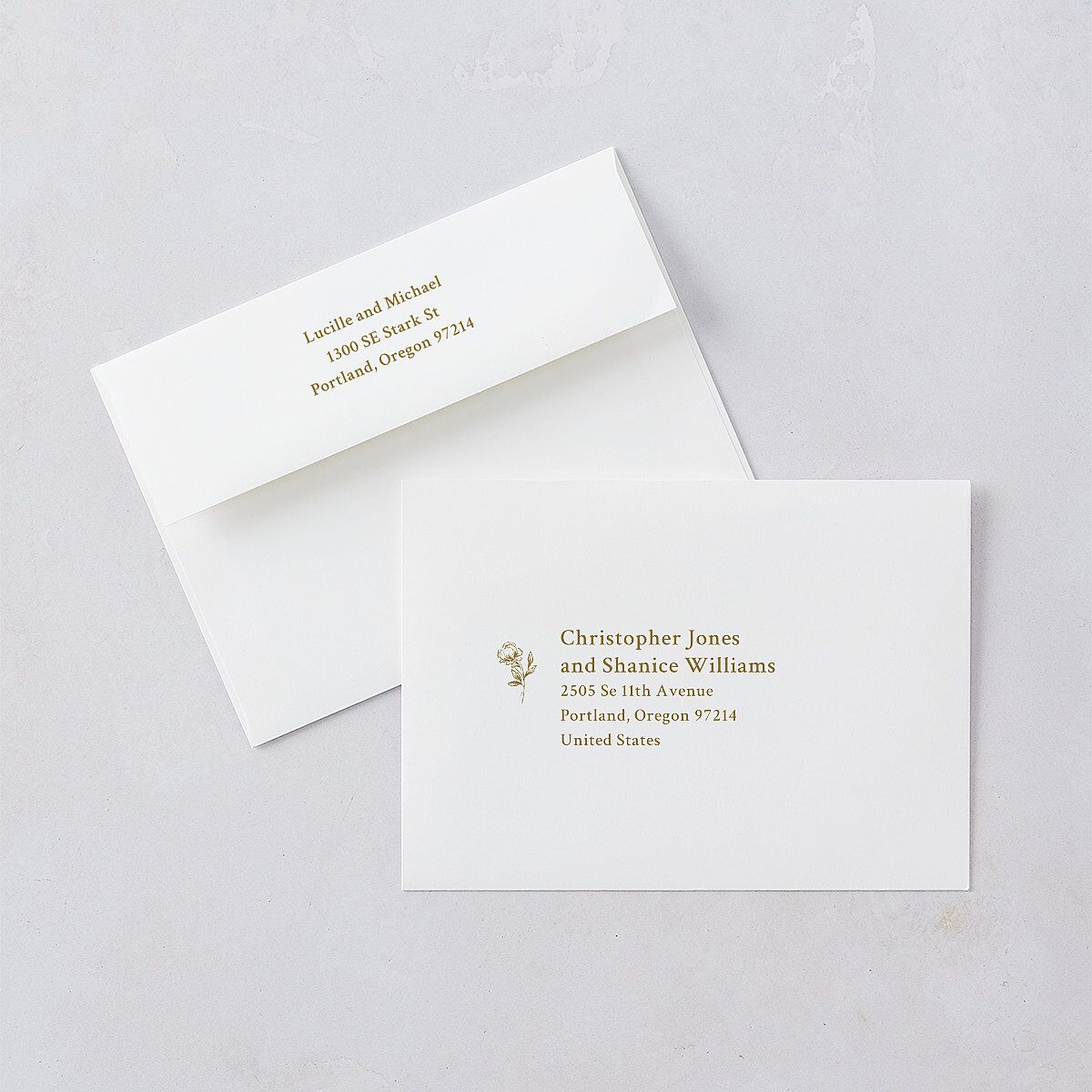 Elegant Typography Wedding Invitations Gold Signature Blank No Standard