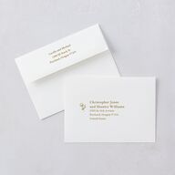 Elegant Typography Wedding Invitations Gold Signature Blank No Standard