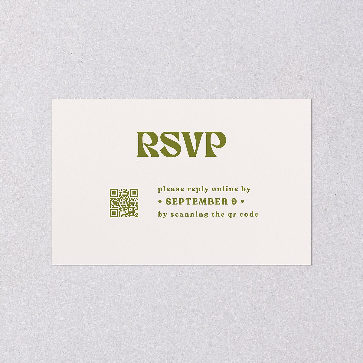 Simple Retro Daisy All-in-One Wedding Invitations Meadow Signature Light Both Recipient and Return Addresses No