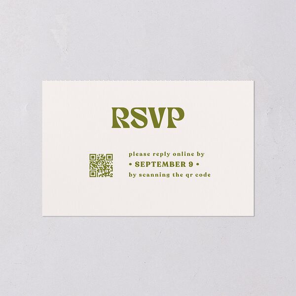 Simple Retro Daisy All-in-One Wedding Invitations Meadow Signature Light Both Recipient and Return Addresses No