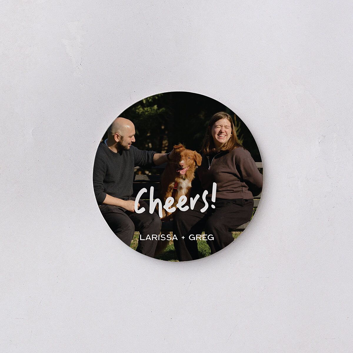 The Night Before Simple Welcome Party Wedding Day Coasters Sapphire Cardboard Circle