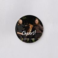 The Night Before Simple Welcome Party Wedding Day Coasters Sapphire Cardboard Circle