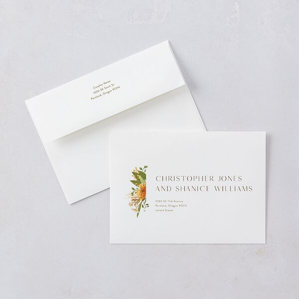 Sweet Sunflowers Bridal Shower Invitations Marigold Signature Blank Standard