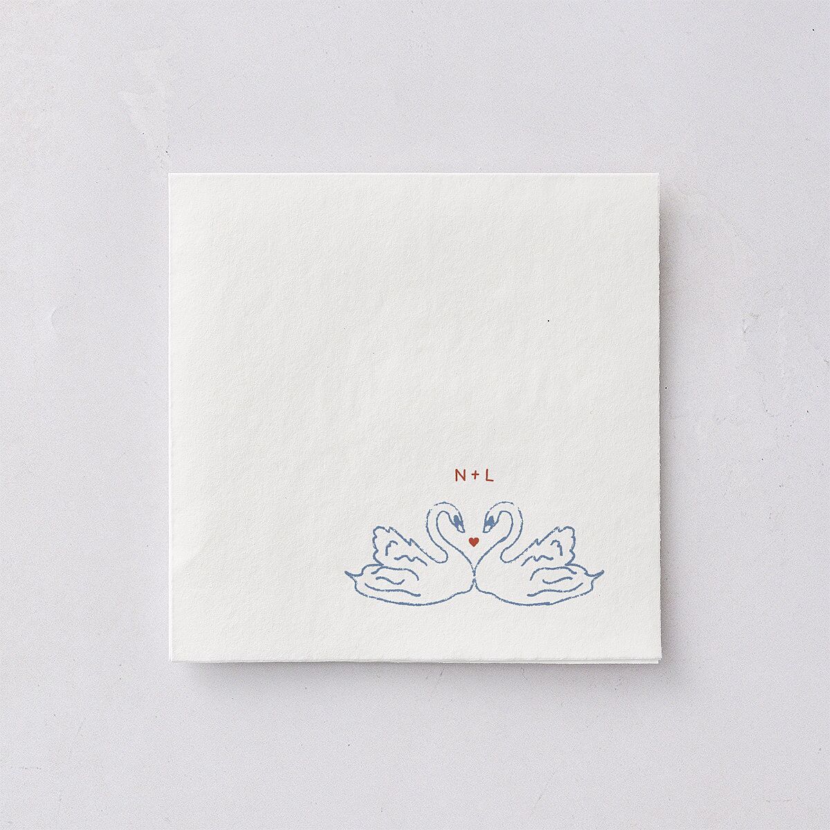 Modern Delicate Bows Cocktail Napkins Jewel Red Napkin Uncoined