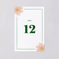 Retro Bloom Table Numbers Scottish Green Signature
