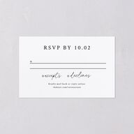 Captured Love All-in-One Wedding Invitations Pure White Signature Light Both Recipient and Return Addresses No