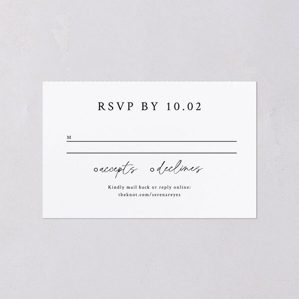 Captured Love All-in-One Wedding Invitations Pure White Signature Light Both Recipient and Return Addresses No