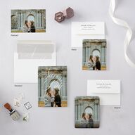 Elegant Monogram Save The Date Magnets Pure White Magnet Paper