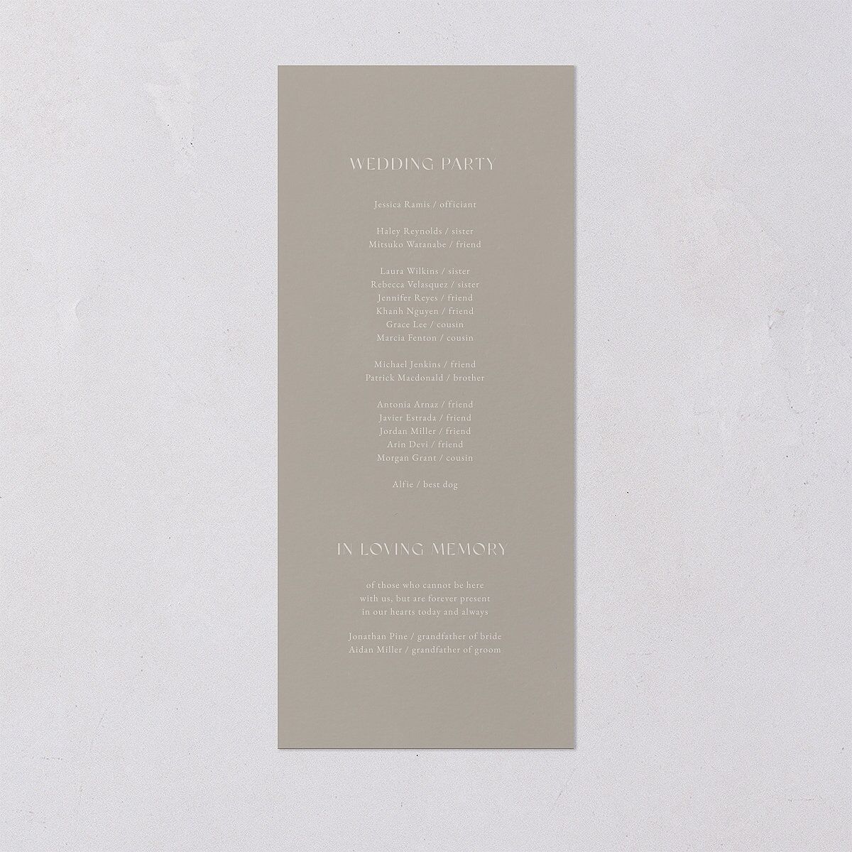 Gothic Floral Wedding Programs Midnight Signature