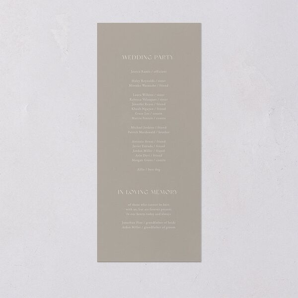 Gothic Floral Wedding Programs Midnight Signature