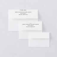 Climbing Leaves Thank You Card Envelopes White Copper Both Recipient and Return Addresses Signature Standard