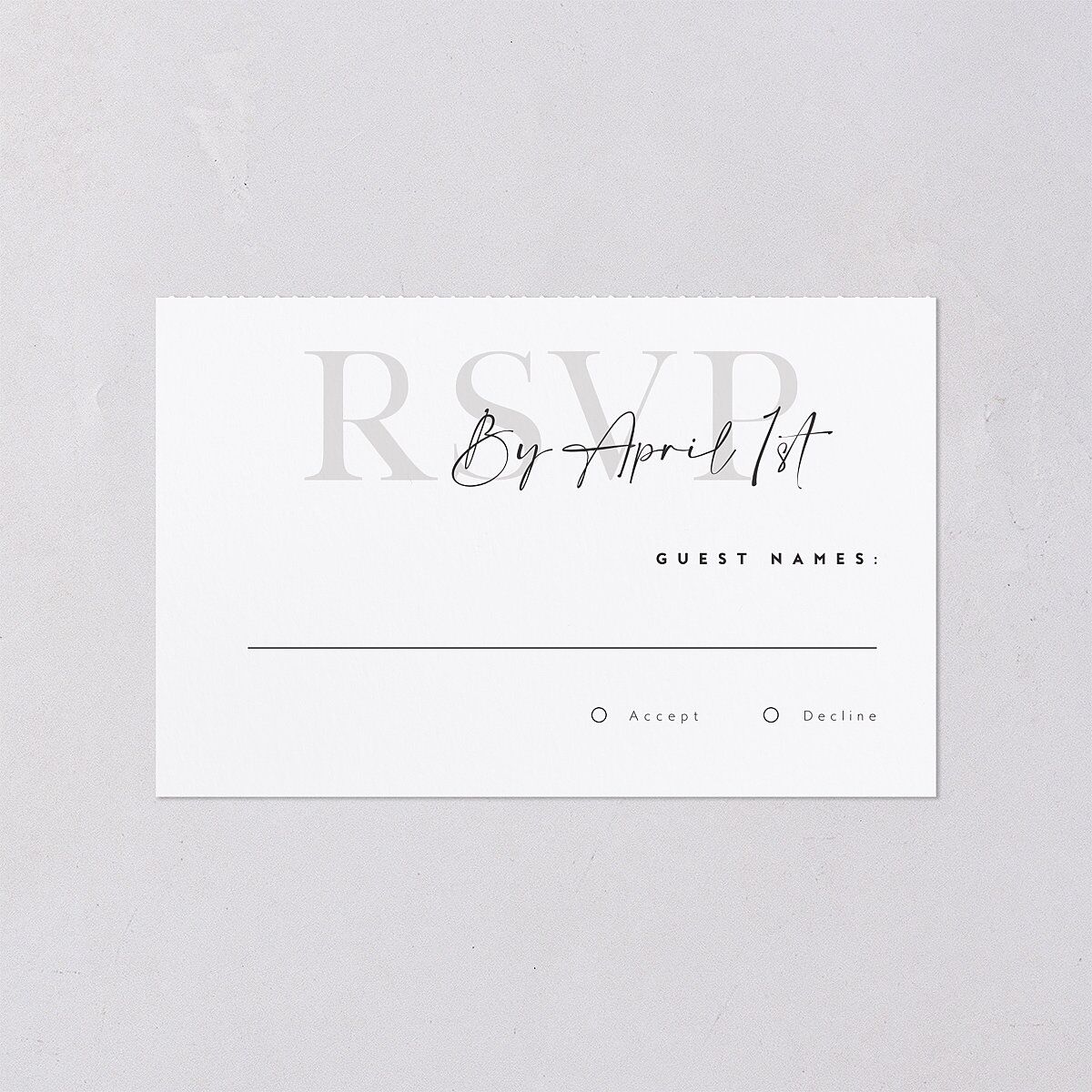 Modern Vow All-in-One Wedding Invitations — view 4