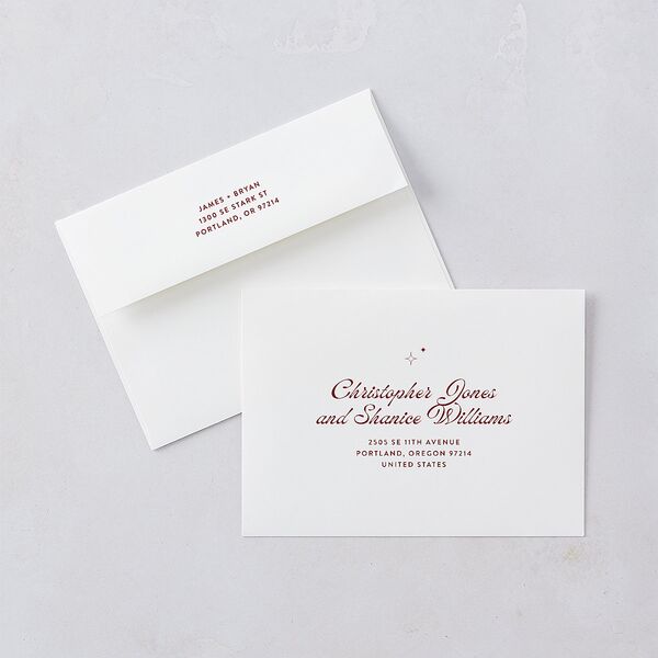 Retro Modern Photo Save the Date Cards Ice Blue Signature smooth Blank No Standard