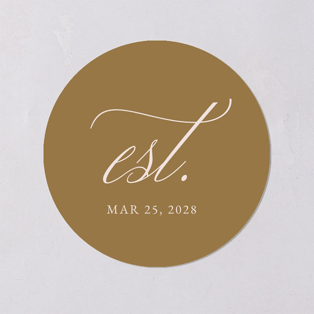 Photo Flourish Wedding Stickers Burgundy Circle