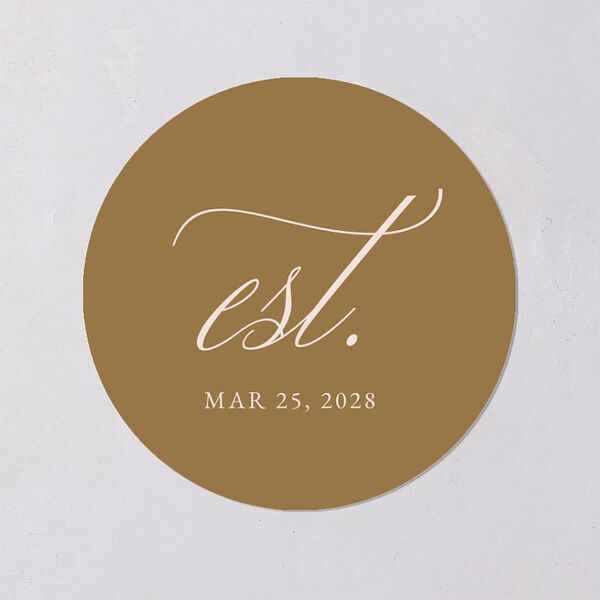 Photo Flourish Wedding Stickers Burgundy Circle
