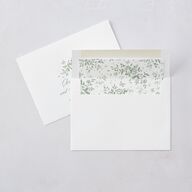 Elegant Rose Crest Wedding Invitations Deep Olive Signature Blank No Standard