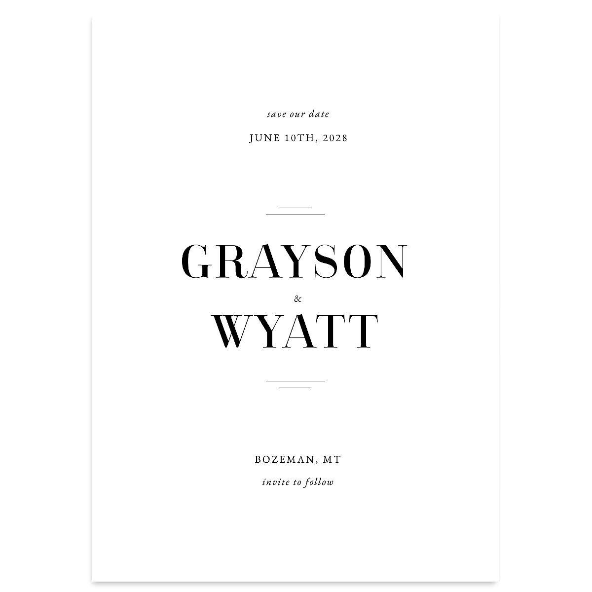 Country Club Save the Date Cards
