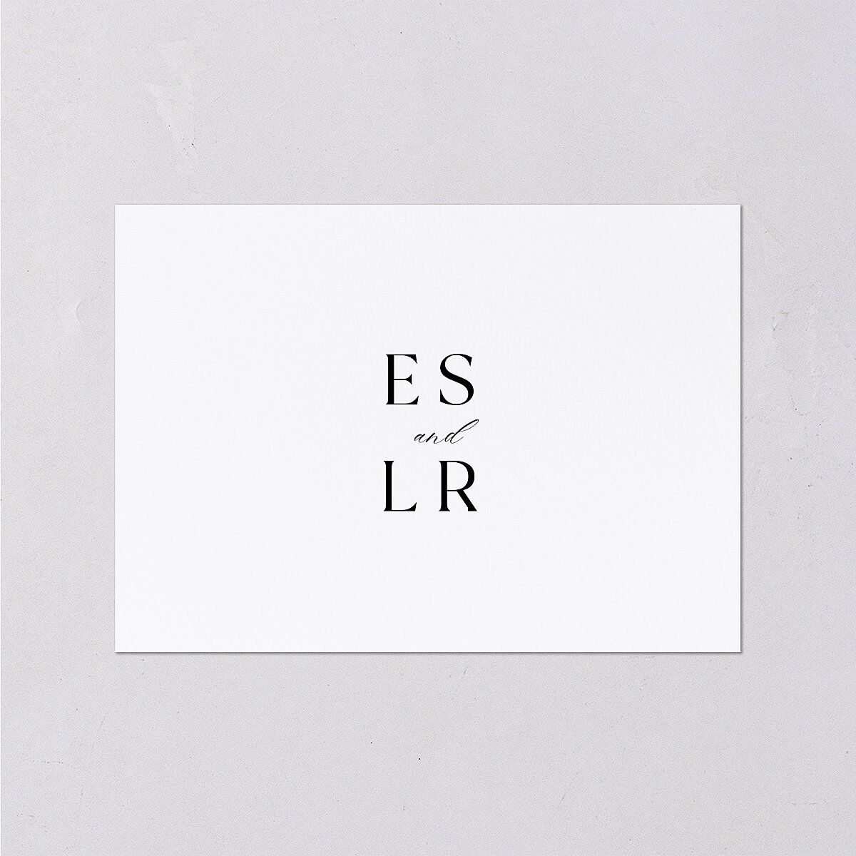 Timeless Typography Wedding Response Cards Pure White Signature Standard