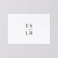 Timeless Typography Wedding Response Cards Pure White Signature Standard