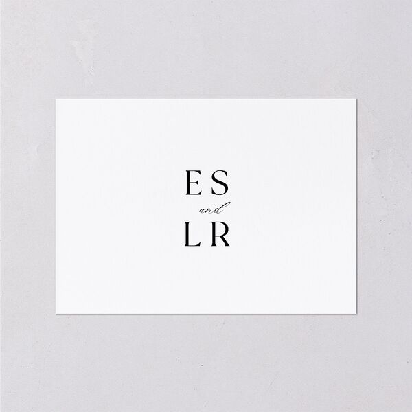 Timeless Typography Wedding Response Cards Pure White Signature Standard