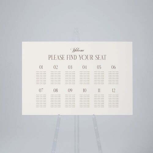 Cosmopolitan Standard Seating Chart Large Sepia Standard Indoor Foam Core L Seating