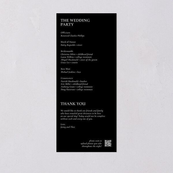 Magazine Cover Wedding Programs Licorice Signature