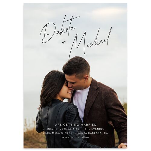 Signatures Wedding Invitations Midnight Signature Blank Standard No