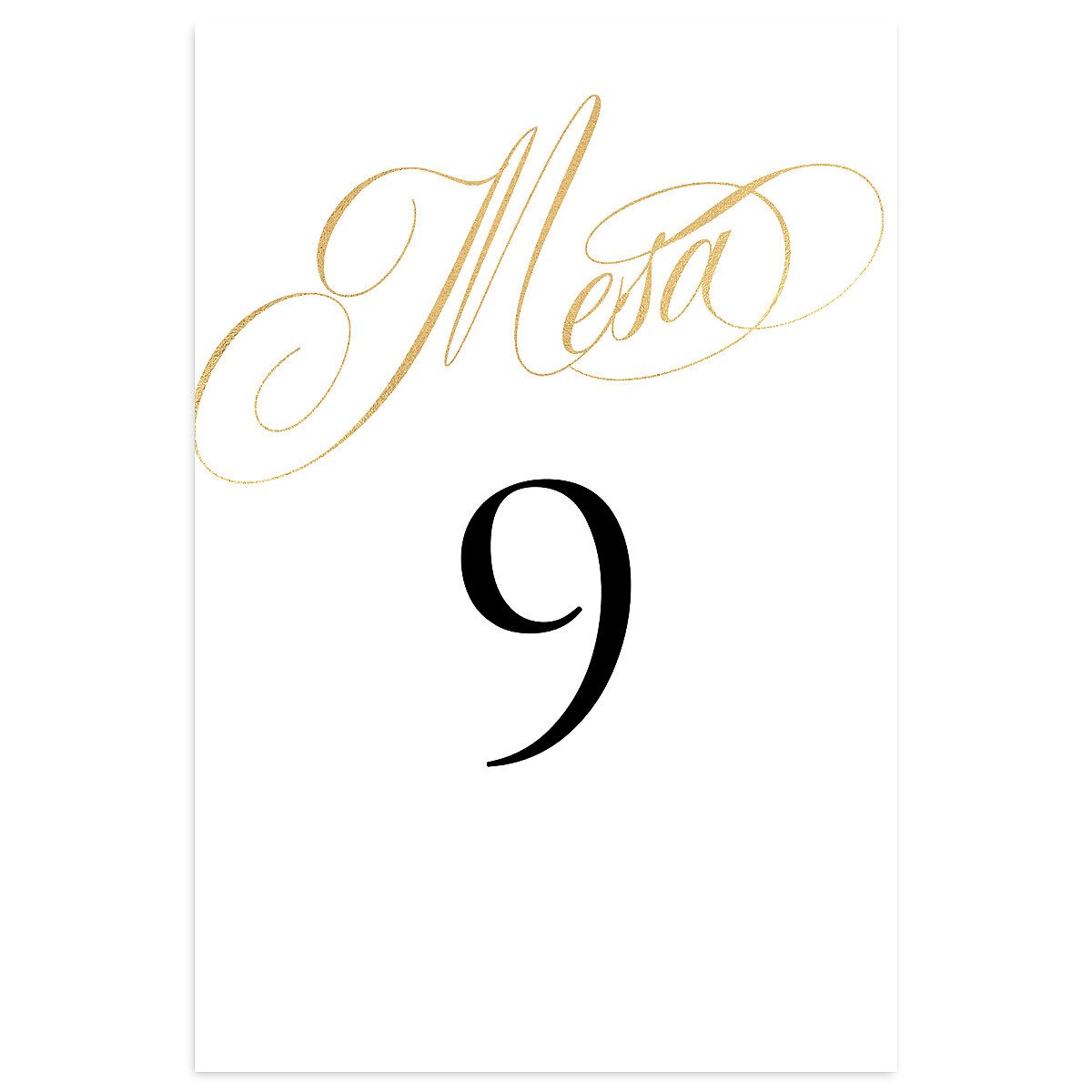 Nuestra Boda Table Numbers