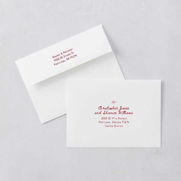 That’s Amore Engagement Party Invitations Ruby Signature Blank Standard