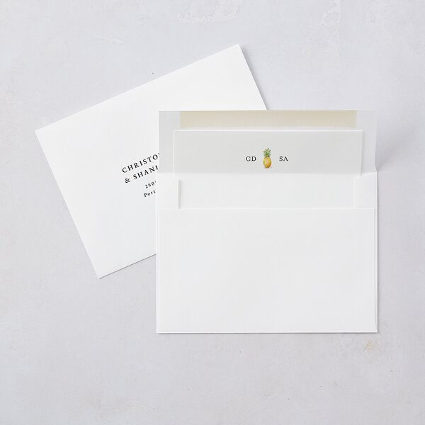 Charming Charleston Envelope Liners Pure White Standard