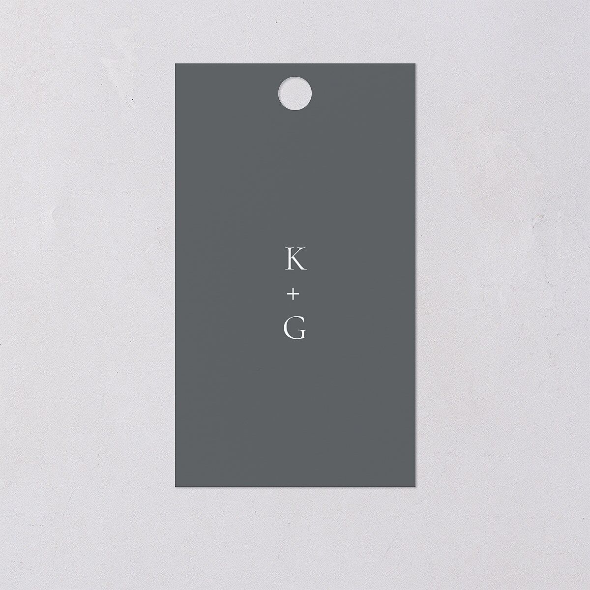 Minimal Rings Favor Gift Tags Gold Slate Signature