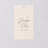 Love Is Patient Favor Gift Tags Linen Signature