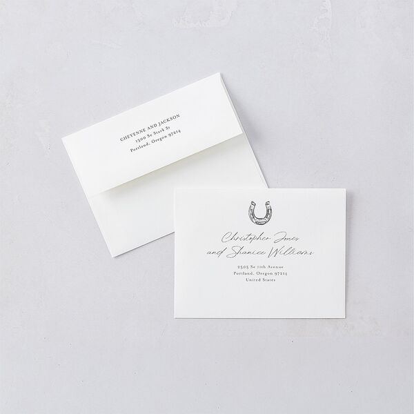 Western Wild Horses Thank You Cards Licorice