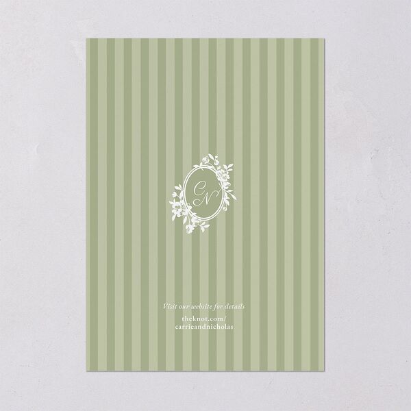 Fairytale Lace Floral Frame Wedding Invitations Moss Signature Blank No Standard