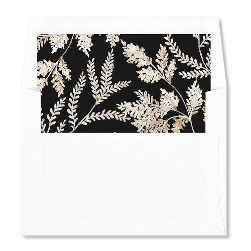 Dried Blooms Envelope Liners Licorice Standard