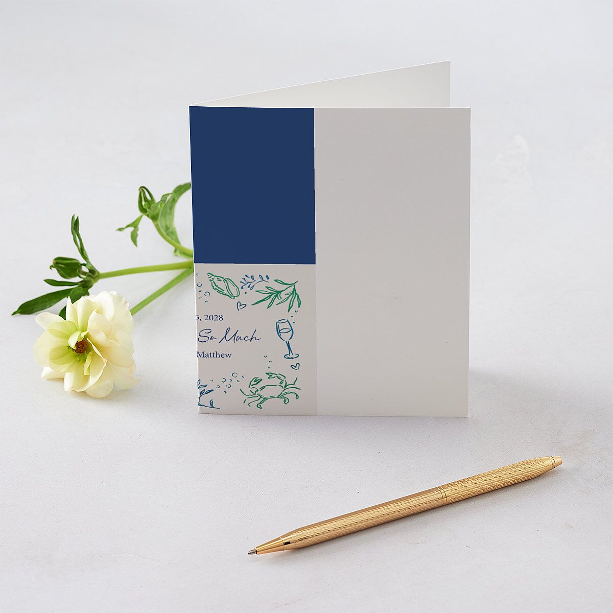 Nautical Border Thank You Cards — view 1