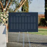 Illuminated Trees Standard Seating Chart Large Moody Blue Standard Indoor Foam Core L Seating