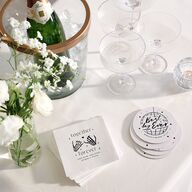 Til Death Do We Disco Cocktail Napkins Licorice Napkin Uncoined
