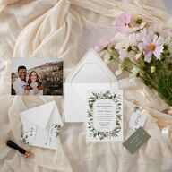 Eucalyptus Frame Euro Envelope Liners Luxe Pure White Liner
