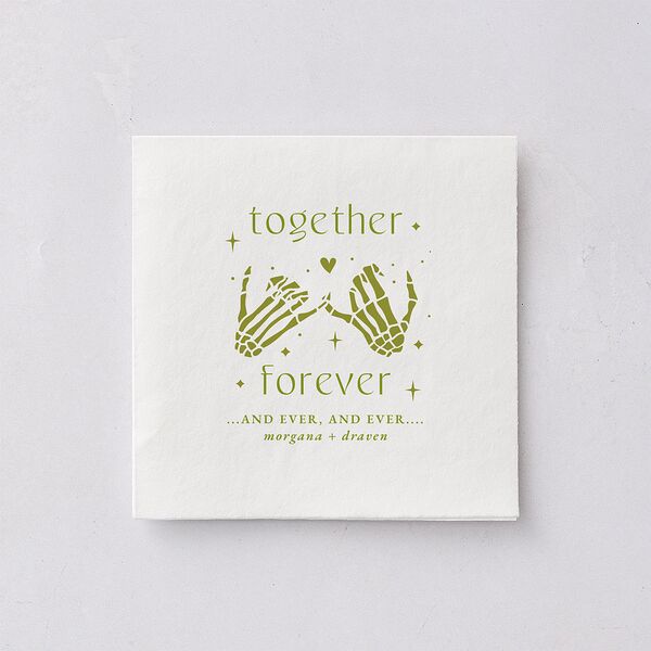 Til Death Do We Disco Cocktail Napkins Pear Napkin Uncoined